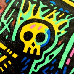 Closeup of Skull Pin Closeup of Skull Pin